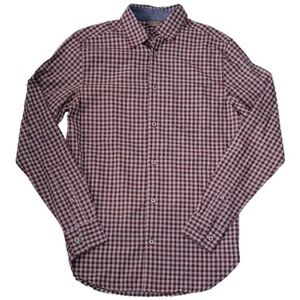 NWT - Great Northwest Poplin Woven Long Sleeve Button Down Dress Shirt (Plaid,S)